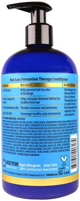 حمام، الجمال، مكيفات Pura Dor, Hair Loss Prevention Therapy Conditioner, 16 fl oz (473 ml)
