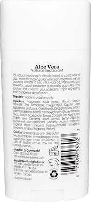 حمام، الجمال، مزيل العرق Queen Helene, All-Day Strength Deodorant, Aloe Vera, 2.7 oz (75 g)