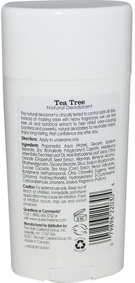 حمام، الجمال، مزيل العرق Queen Helene, All-Day Strength Deodorant, Tea Tree, 2.7 oz (75 g)