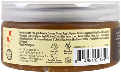 حمام، الجمال Eclair Naturals, Brown Sugar Body Polish, 9 oz (255 g)