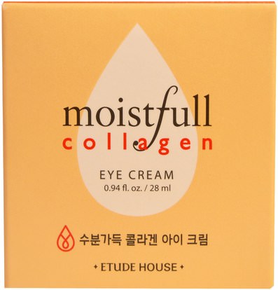 حمام، الجمال Etude House, Moistfull Collagen Eye Cream, 0.94 fl oz (28 ml)