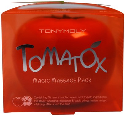 حمام، الجمال، العناية بالوجه، الكريمات المستحضرات، الأمصال Tony Moly, Tomatox Magic Massage Pack, 80 g