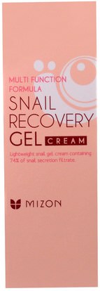 حمام، الجمال، تجميل الوجه، كير Mizon, Snail Recovery Gel Cream, 1.52 oz (45 ml)