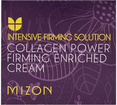حمام، الجمال، العناية بالوجه، نوع الجلد مكافحة الشيخوخة الجلد Mizon, Collagen Power Firming Enriched Cream, 1.69 oz (50 ml)