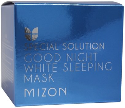 حمام، الجمال، أقنعة الوجه Mizon, Special Solution, Good Night White Sleeping Mask, 2.70 fl oz (80 ml)
