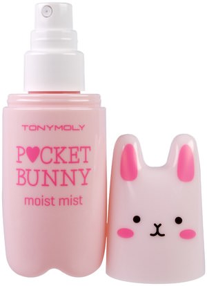 حمام، الجمال، أحبار الوجه Tony Moly, Pocket Bunny, Moist Mist, 60 ml