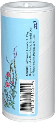 حمام، الجمال، قدم قدم الرعاية WiseWays Herbals, LLC, Rose Garden Body Powder, 3 oz (85 g)