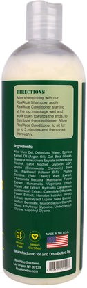 حمام، الجمال، الشعر، فروة الرأس، مكيفات Real Aloe Inc., Aloe Vera Conditioner, 16 fl oz (473 ml)