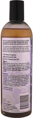 حمام، الجمال، دقة بالغة، فروة الرأس Faith in Nature, Shampoo, For Normal to Dry Hair, Lavender & Geranium, 13.5 fl oz (400 ml)