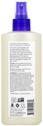 حمام، الجمال، الشعر، فروة الرأس، رذاذ الشعر الطبيعي Andalou Naturals, Style Spray, Full Volume, Lavender & Biotin, 8.2 fl oz (242 ml)