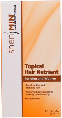 حمام، الجمال، الشعر، فروة الرأس، رجل العناية بالشعر Natrol, Shen Min, Topical Hair Nutrient, For Men and Women, 3.1 fl oz (93 ml)