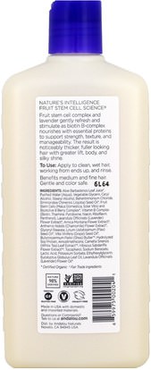 حمام، الجمال، الشعر، فروة الرأس، الشامبو، مكيف، مكيفات Andalou Naturals, Conditioner, Full Volume, For Lift, Body, and Shine, Lavender & Biotin, 11.5 fl oz (340 ml)