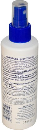 حمام، الجمال، الشعر، فروة الرأس، الشامبو، مكيف، مكيفات Mane n Tail, Herbal Gro Spray Therapy, 6 fl oz (178 ml)