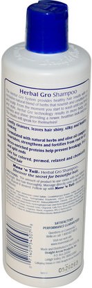 حمام، الجمال، الشعر، فروة الرأس، الشامبو، مكيف Mane n Tail, Herbal Gro Shampoo, 12 fl oz (355 ml)