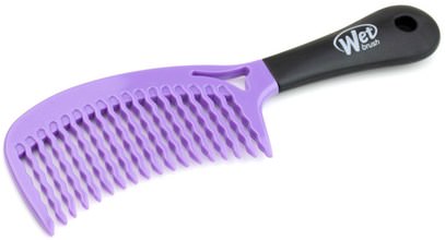 حمام، الجمال، دقة بالغة، فروة الرأس Wet Brush, Detangle Comb, Purple, 1 Comb