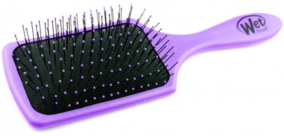 حمام، الجمال، دقة بالغة، فروة الرأس Wet Brush, Paddle Detangler Brush, Purple, 1 Brush