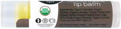 حمام، الجمال، العناية الشفاه، بلسم الشفاه All Good Products, All Good Lips, Certified Organic Lip Balm, Coconut, 4.25 g