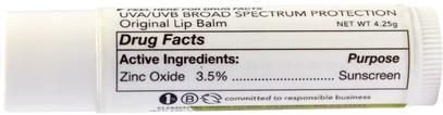 حمام، الجمال، العناية الشفاه، بلسم الشفاه All Good Products, All Good Lips, Original, Lip Balm, SPF 12, 4.25 g