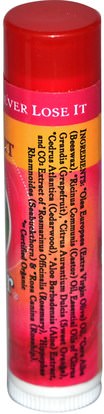 حمام، الجمال، العناية الشفاه، بلسم الشفاه Badger Company, Organic, Lip Balm, Pink Grapefruit.15 oz (4.2 g)