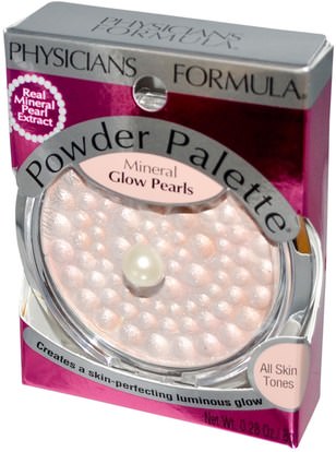 حمام، الجمال، ماكياج، استحى Physicians Formula, Inc., Powder Palette, Mineral Glow Pearls, Translucent Pearl, 0.28 oz (8 g)