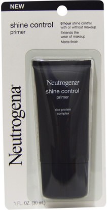 حمام، الجمال، ماكياج، الوجه الاشعال، العناية بالوجه Neutrogena, Shine Control Primer, 1 fl oz (30 ml)