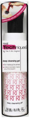 حمام، الجمال، أدوات ماكياج، فرش الماكياج Real Techniques by Samantha Chapman, Deep Cleansing Gel, 5.1 fl oz (150 ml)
