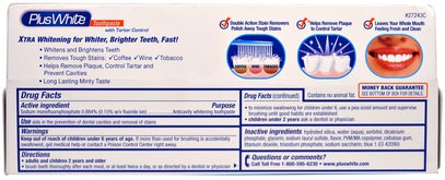 حمام، الجمال، العناية بالأسنان عن طريق الفم، تبييض الأسنان، معجون الأسنان Plus White, Xtra Plus White Toothpaste with Tartar Control, Cool & Crisp Mint Flavor, 3.5 oz (100 g)