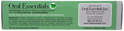 حمام، الجمال، شفهي، الأسنان، تهتم، معجون أسنان Oral Essentials, Toothpaste with Zinc, Original Formula, 3.5 oz (99.2 g)