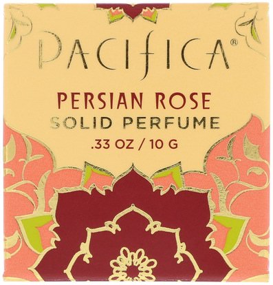 حمام، الجمال، العطور، بخاخ العطور Pacifica, Solid Perfume, Persian Rose.33 oz (10 g)