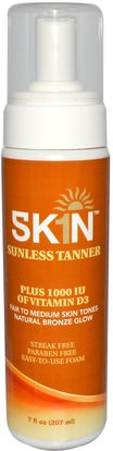 حمام، الجمال، دباغة النفس محلول، فيتامين ج Life Flo Health, Skin Sunless Tanner, 7 fl oz (207 ml)