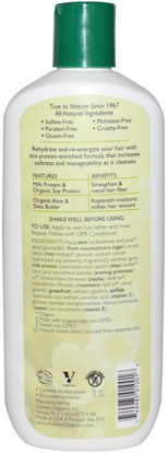حمام، الجمال، الشامبو، الشعر، فروة الرأس، مكيف Aubrey Organics, GPB Balancing Protein Shampoo, Classic Scent, 11 fl oz (325 ml)