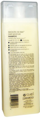 حمام، الجمال، الشامبو، الشعر، فروة الرأس، مكيف Giovanni, Smooth As Silk, Deep Moisture Shampoo, 8.5 fl oz (250 ml)