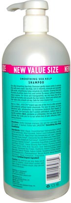 حمام، الجمال، الشامبو، الشعر، فروة الرأس، مكيف Jason Natural, Everyday Shampoo, Smoothing Sea Kelp, 32 fl oz (946 ml)