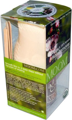 حمام، الجمال، الحلاقة، شرائط الشمع إزالة الشعر Moom, Organic Hair Remover, with Tea Tree Oil, Classic, 6 oz (170 g)