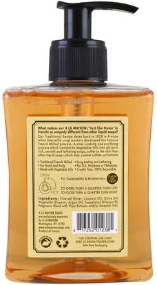 حمام، الجمال، الصابون A La Maison de Provence, Liquid Soap For Hand & Body, Pure Coconut, 10 fl oz (300 ml)