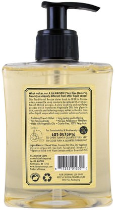 حمام، الجمال، الصابون A La Maison de Provence, Liquid Soap For Hands & Body, Fresh Sea Salt, 10 fl oz (300 ml)