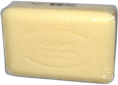 حمام، الجمال، الصابون European Soaps, LLC, Pre de Provence, Bar Soap, Agrumes (Citrus Blend), 8.8 oz (250 g)