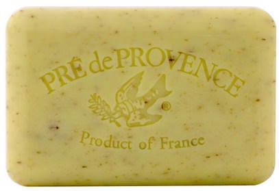حمام، الجمال، الصابون European Soaps, LLC, Pre de Provence, Bar Soap, Lemongrass, 8.8 oz (250 g)