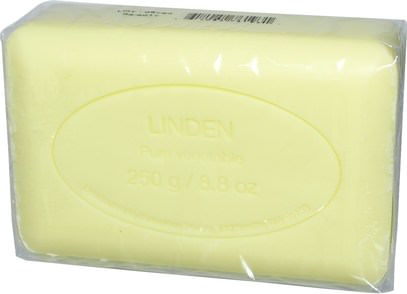 حمام، الجمال، الصابون European Soaps, LLC, Pre de Provence, Bar Soap, Linden, 8.8 oz (250 g)