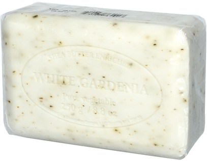 حمام، الجمال، الصابون European Soaps, LLC, Pre de Provence, Bar Soap, White Gardenia, 8.8 oz (250 g)