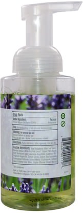حمام، الجمال، الصابون، رغوة الصابون Clean Well, Natural Antibacterial Foaming Soap, Lavender, 9.5 fl oz (280 ml)
