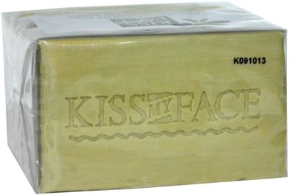 حمام، الجمال، الصابون Kiss My Face, Pure Olive Oil Soap, Fragrance Free, 3 Bars, 4 oz Each