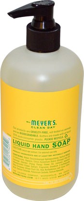 حمام، الجمال، الصابون Mrs. Meyers Clean Day, Liquid Hand Soap, Honeysuckle Scent, 12.5 fl oz (370 ml)