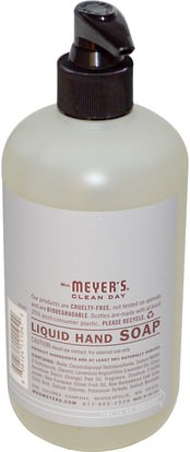 حمام، الجمال، الصابون Mrs. Meyers Clean Day, Liquid Hand Soap, Lavender Scent, 12.5 fl oz (370 ml)