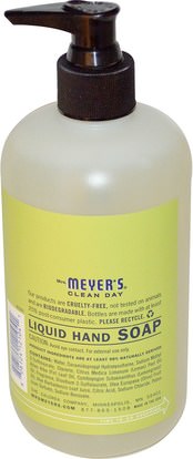 حمام، الجمال، الصابون Mrs. Meyers Clean Day, Liquid Hand Soap, Lemon Verbena Scent, 12.5 fl oz (370 ml)