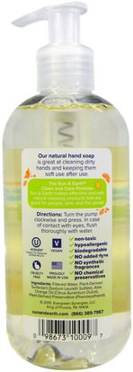 حمام، الجمال، الصابون Sun & Earth, Natural Hand Soap, Light Citrus, 8 fl oz (236 ml)