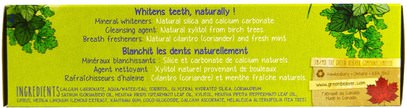 حمام، الجمال، معجون أسنان Green Beaver, Natural Toothpaste, Cilantro Mint, 2.5 fl oz (75 ml)