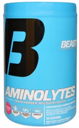 Beast Sports Nutrition, Aminolytes, Watermelon, 14.65 oz (416 g) ,والرياضة، والرياضة، والعضلات