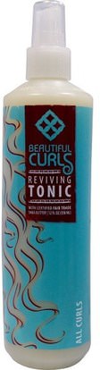 Beautiful Curls, Reviving Tonic, All Curls, 12 fl oz (350 ml) ,حمام، الجمال، تصفيف الشعر هلام