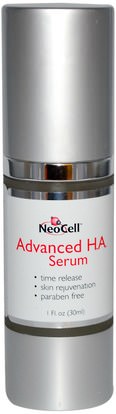 الجمال، مكافحة الشيخوخة، حمض الهيالورونيك، الصحة، مصل الجلد Neocell, Advanced H.A. Serum, 1 fl oz (30 ml)